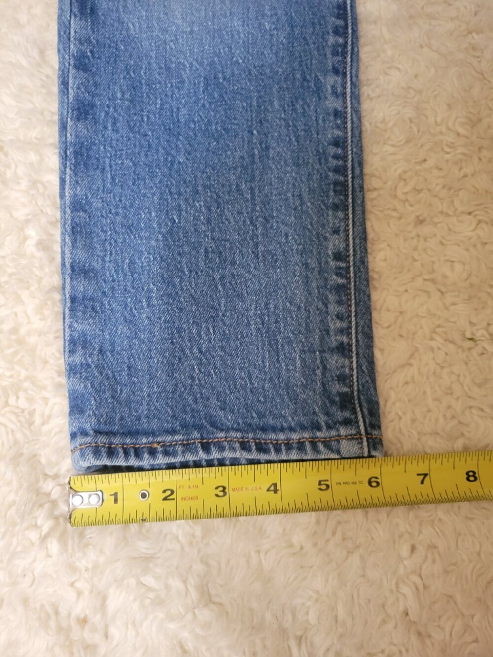 Levi's Wedgie Straight in Jazz Jive Sound Med Blue | 23 | 24" Inseam - Picture 12 of 16